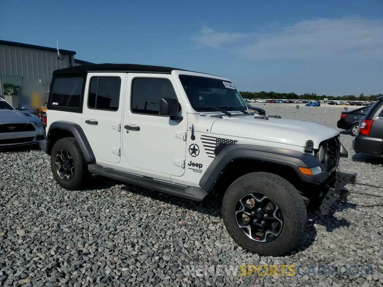 4 Photograph of a damaged car 1C4HJXDG6MW731695 JEEP WRANGLER 2021
