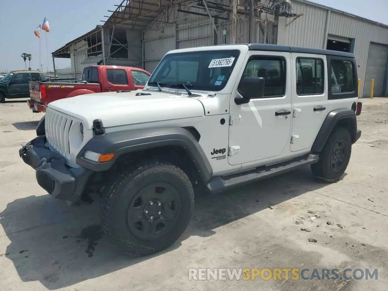 1 Photograph of a damaged car 1C4HJXDG6MW816651 JEEP WRANGLER 2021