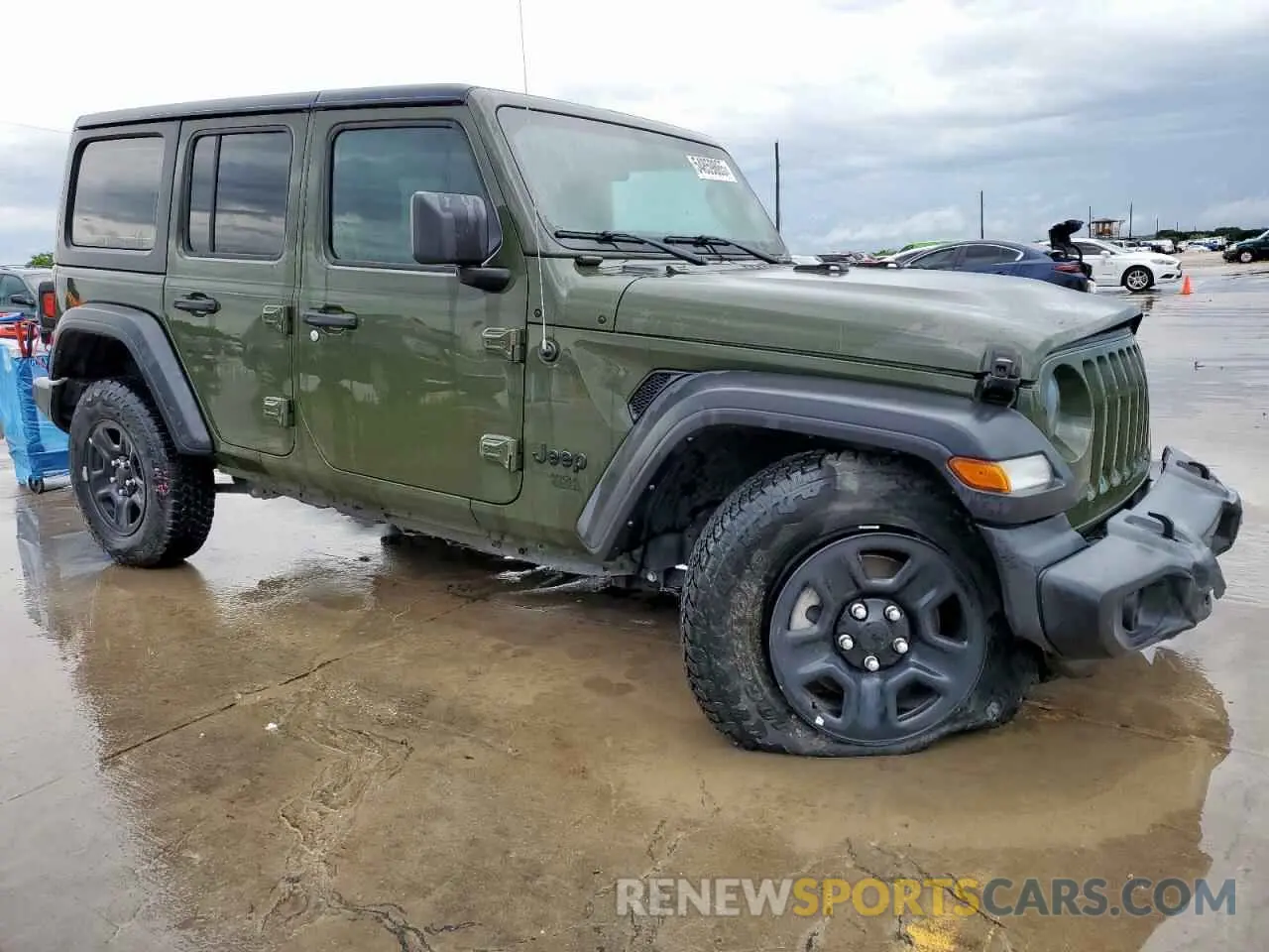 4 Фотография поврежденного автомобиля 1C4HJXDG7MW708491 JEEP WRANGLER 2021