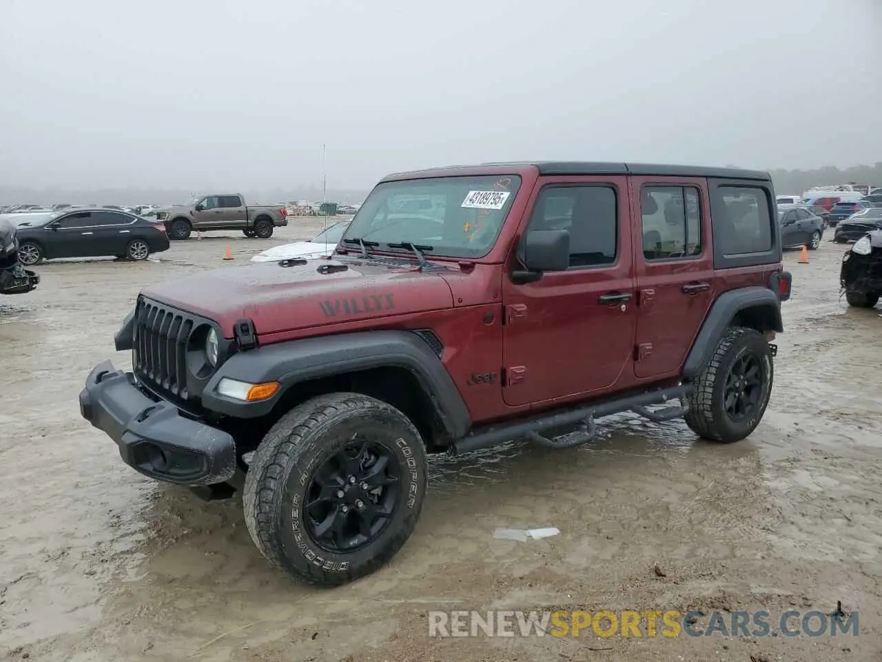 1 Photograph of a damaged car 1C4HJXDG7MW814908 JEEP WRANGLER 2021