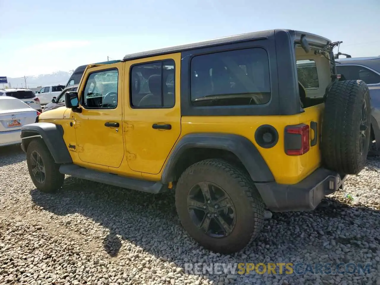 2 Photograph of a damaged car 1C4HJXDG8MW505223 JEEP WRANGLER 2021
