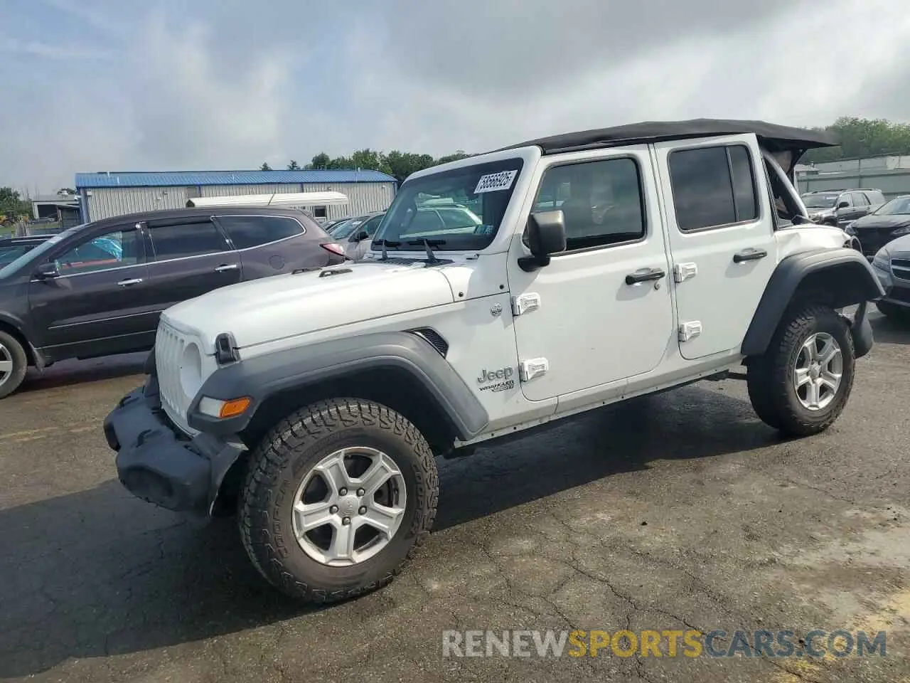1 Photograph of a damaged car 1C4HJXDG9MW504842 JEEP WRANGLER 2021