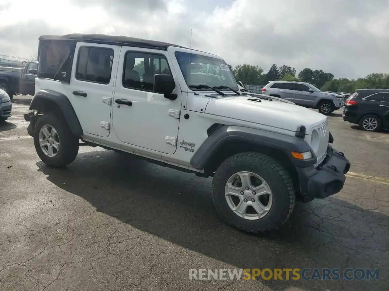 4 Photograph of a damaged car 1C4HJXDG9MW504842 JEEP WRANGLER 2021