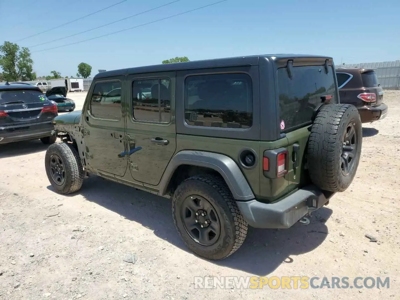 2 Photograph of a damaged car 1C4HJXDG9MW509488 JEEP WRANGLER 2021