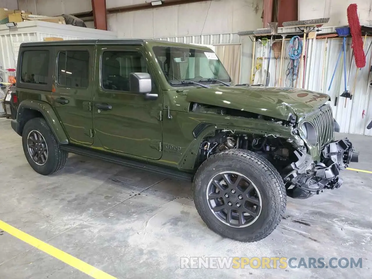 4 Фотография поврежденного автомобиля 1C4HJXDG9MW607209 JEEP WRANGLER 2021