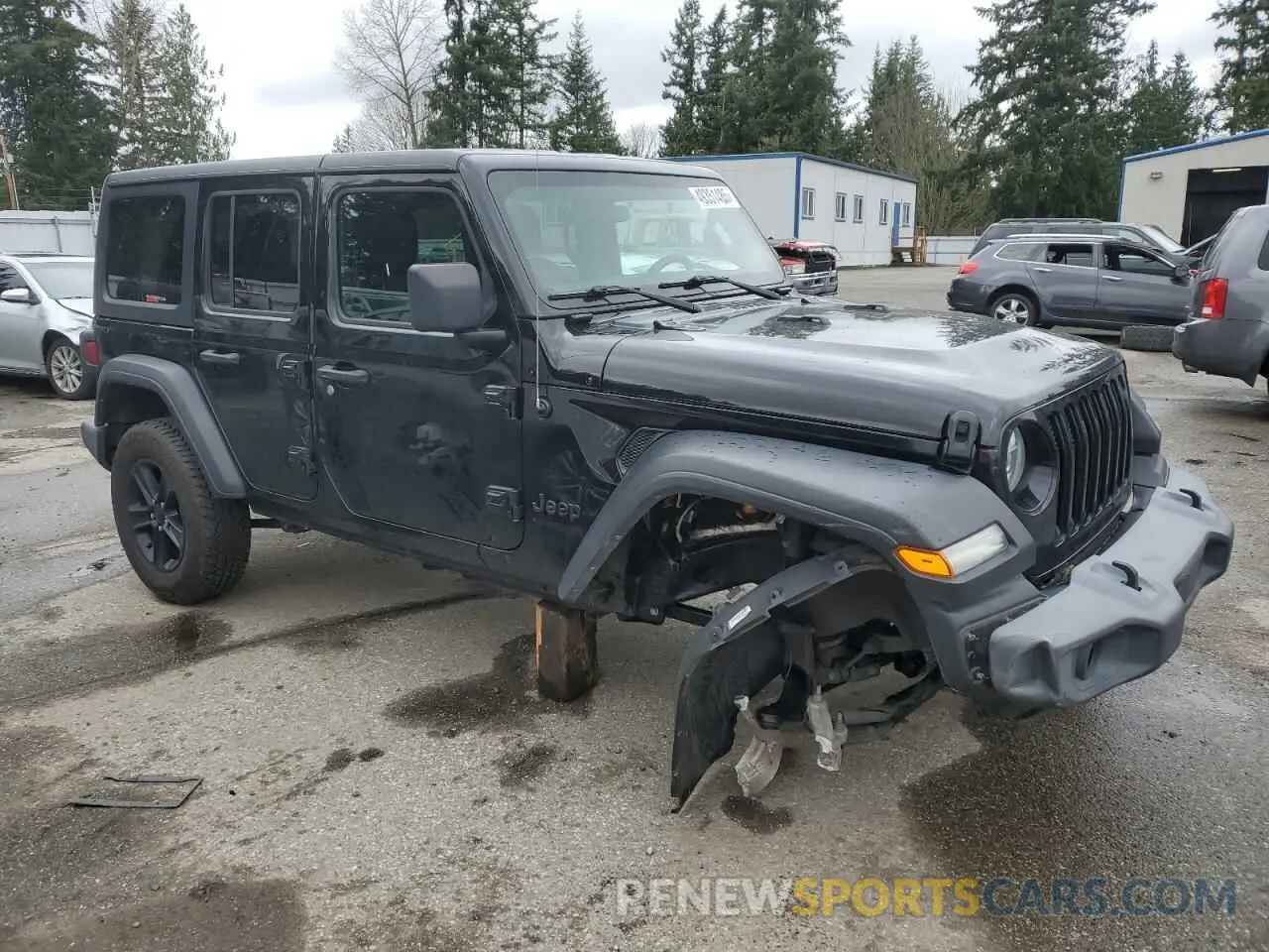 4 Photograph of a damaged car 1C4HJXDG9MW671119 JEEP WRANGLER 2021
