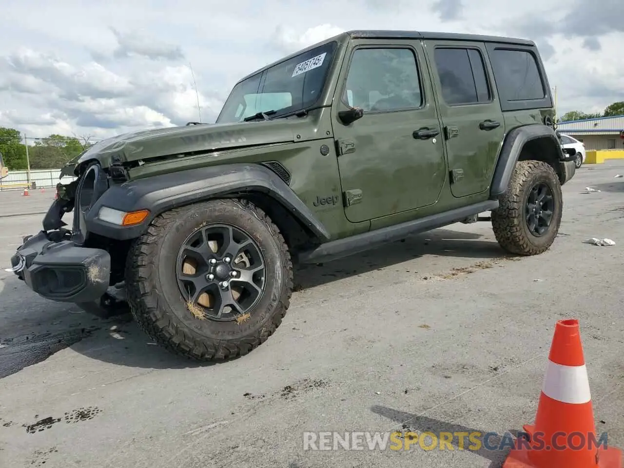 1 Фотография поврежденного автомобиля 1C4HJXDG9MW740262 JEEP WRANGLER 2021