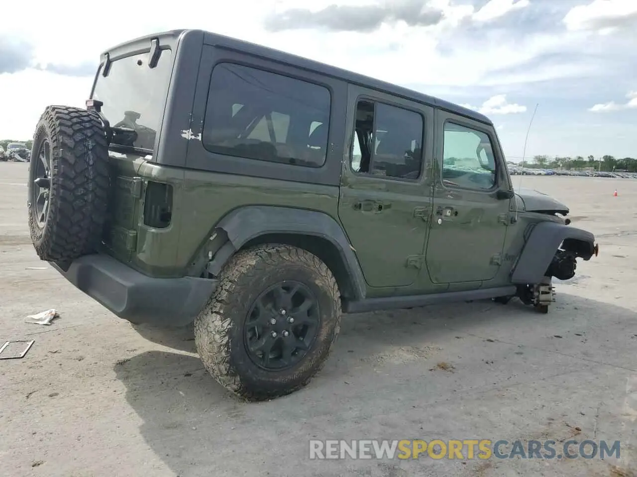 3 Фотография поврежденного автомобиля 1C4HJXDG9MW740262 JEEP WRANGLER 2021