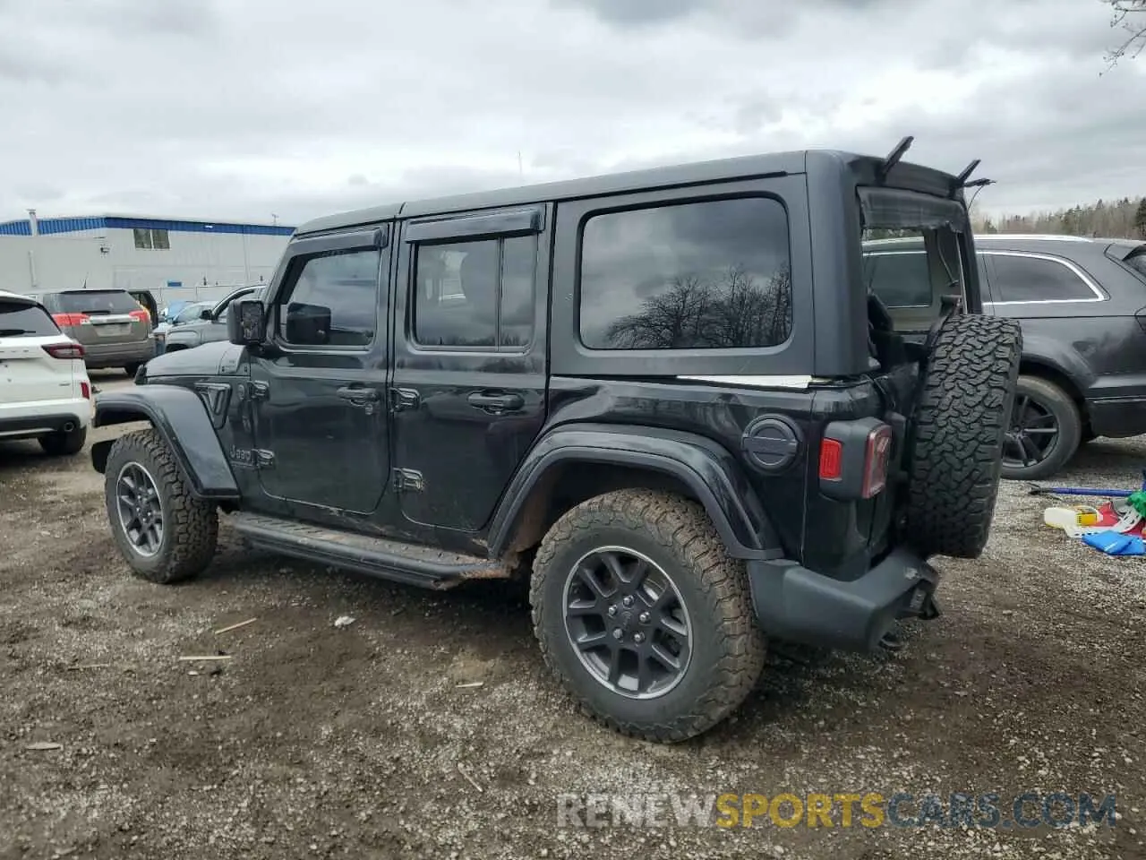 2 Photograph of a damaged car 1C4HJXDGXMW583129 JEEP WRANGLER 2021