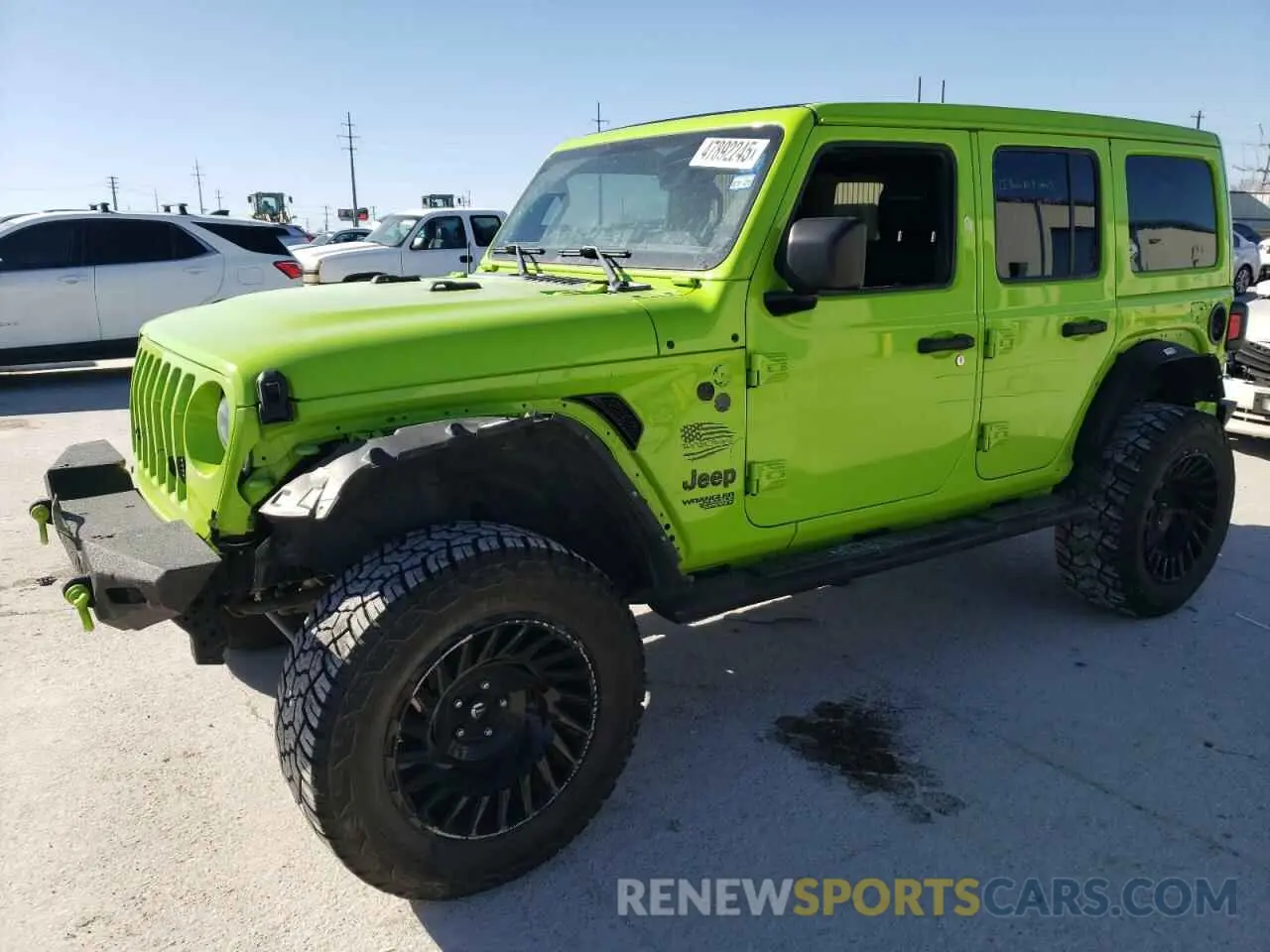 1 Фотография поврежденного автомобиля 1C4HJXDGXMW830164 JEEP WRANGLER 2021