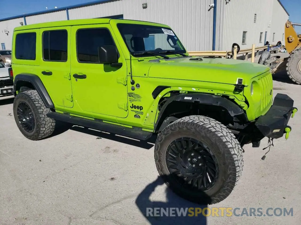 4 Фотография поврежденного автомобиля 1C4HJXDGXMW830164 JEEP WRANGLER 2021