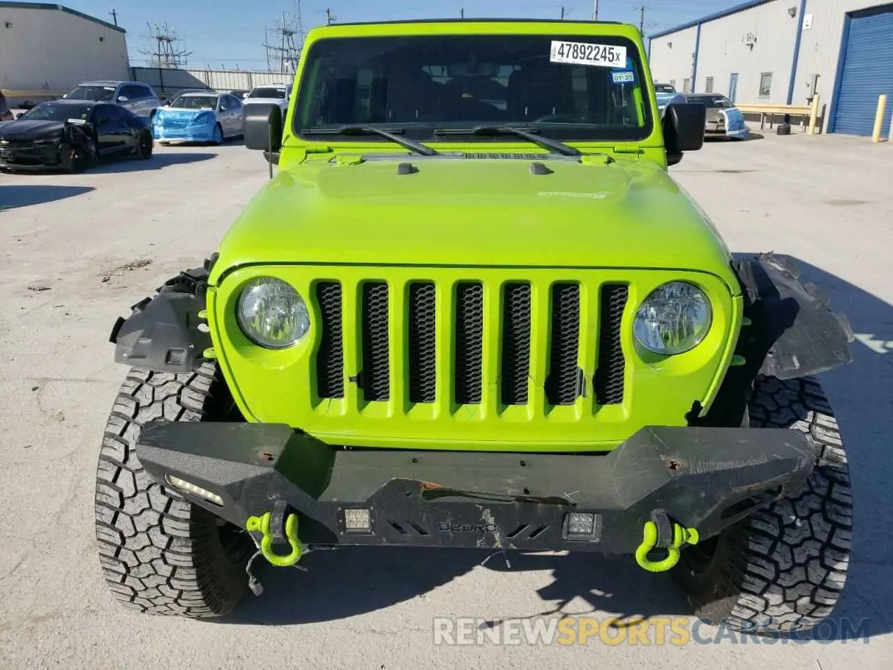 5 Фотография поврежденного автомобиля 1C4HJXDGXMW830164 JEEP WRANGLER 2021