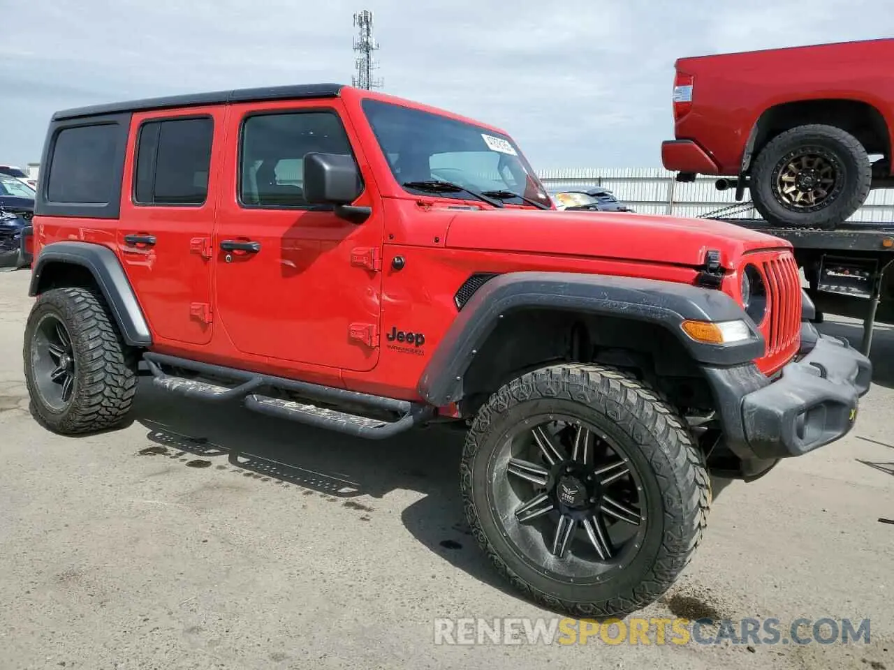 4 Фотография поврежденного автомобиля 1C4HJXDGXMW849166 JEEP WRANGLER 2021