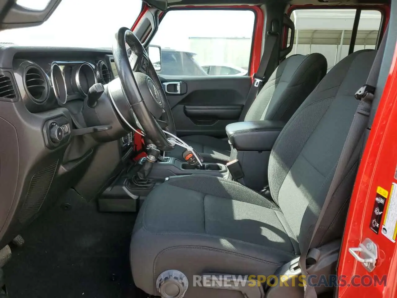 7 Фотография поврежденного автомобиля 1C4HJXDGXMW849166 JEEP WRANGLER 2021