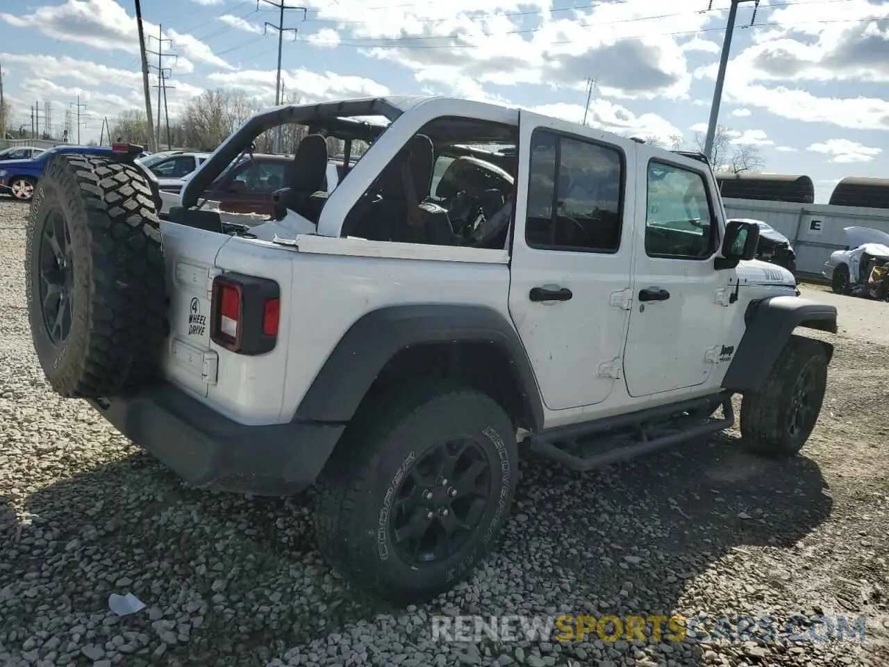 3 Photograph of a damaged car 1C4HJXDGXMW849202 JEEP WRANGLER 2021