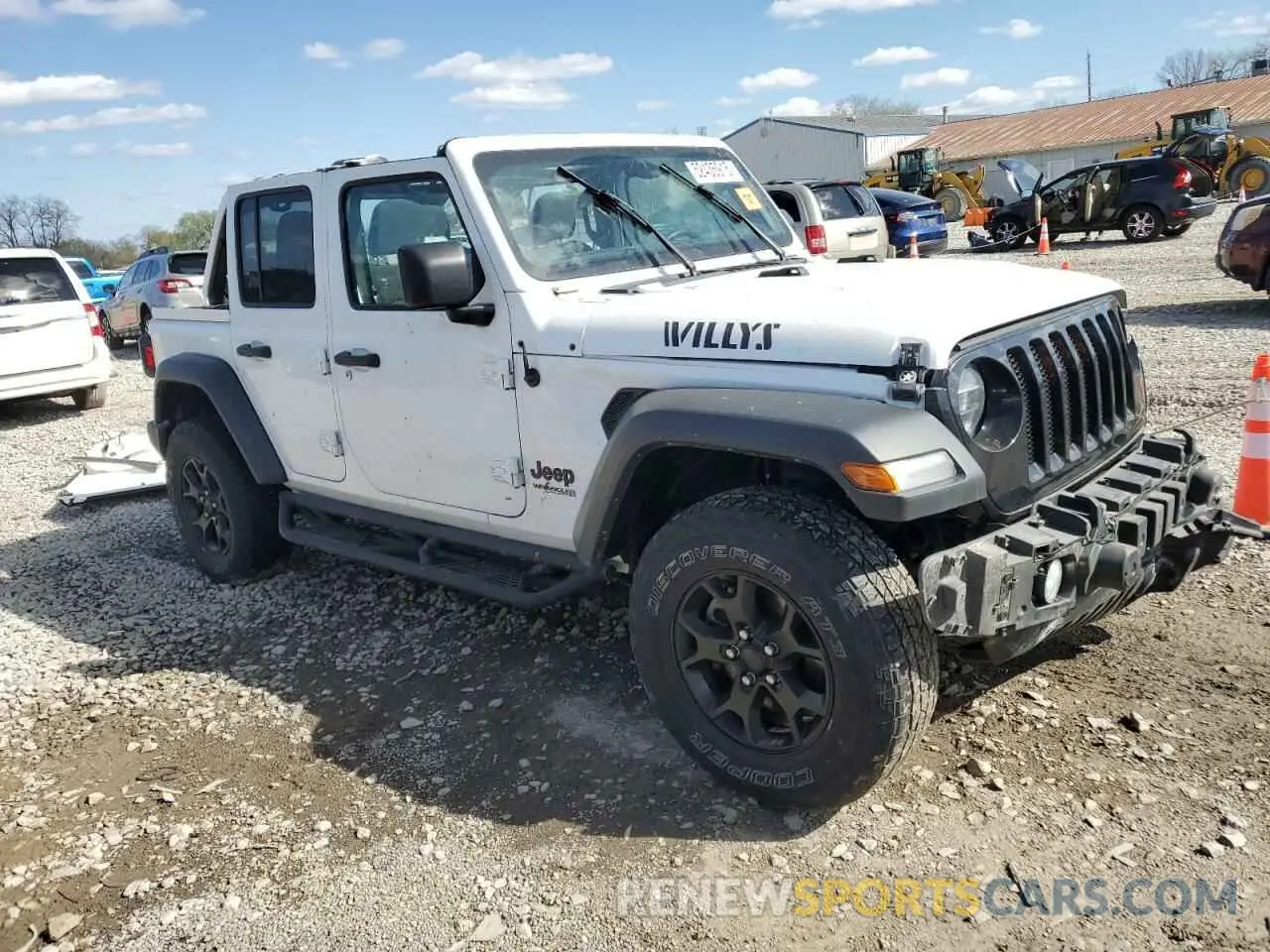 4 Photograph of a damaged car 1C4HJXDGXMW849202 JEEP WRANGLER 2021