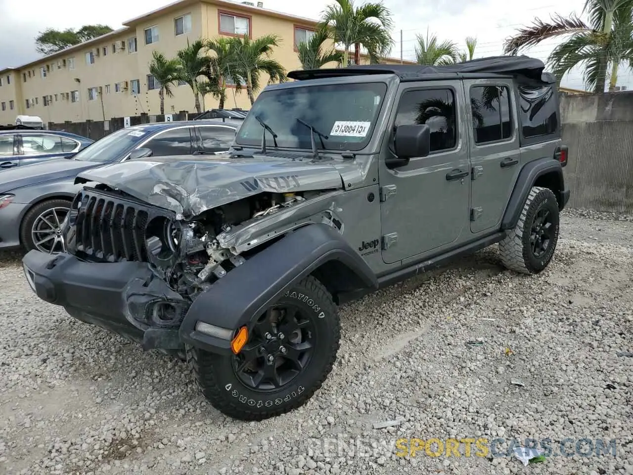 1 Фотография поврежденного автомобиля 1C4HJXDM6MW628041 JEEP WRANGLER 2021
