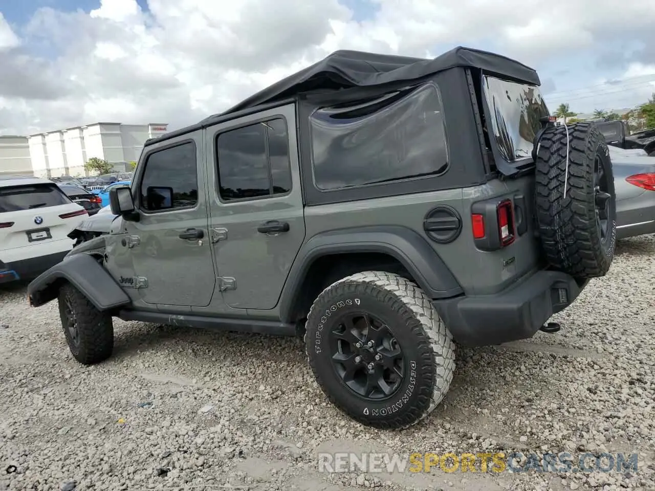 2 Фотография поврежденного автомобиля 1C4HJXDM6MW628041 JEEP WRANGLER 2021