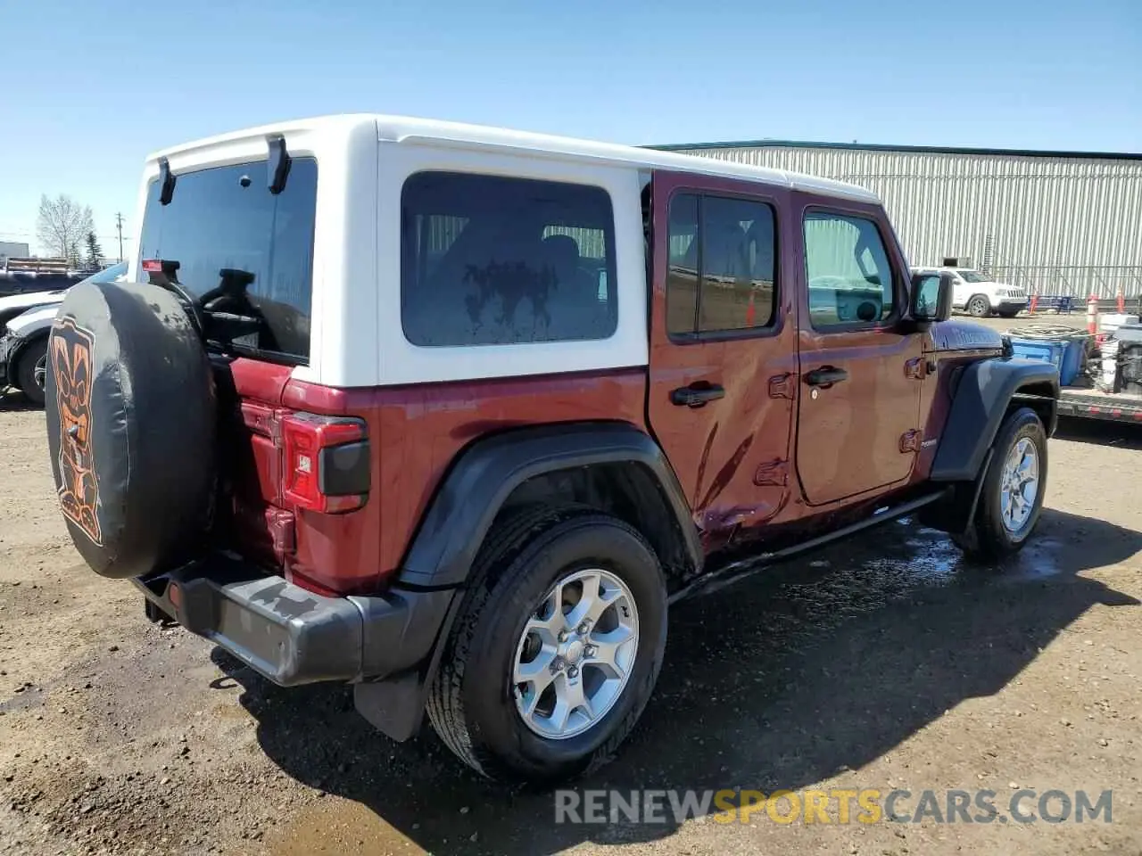 3 Photograph of a damaged car 1C4HJXDN0MW685120 JEEP WRANGLER 2021