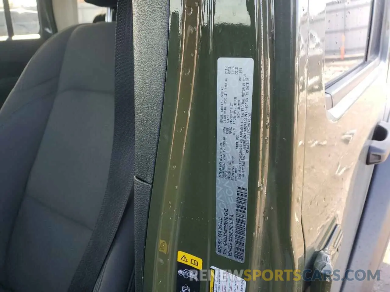 13 Фотография поврежденного автомобиля 1C4HJXDN0MW701915 JEEP WRANGLER 2021