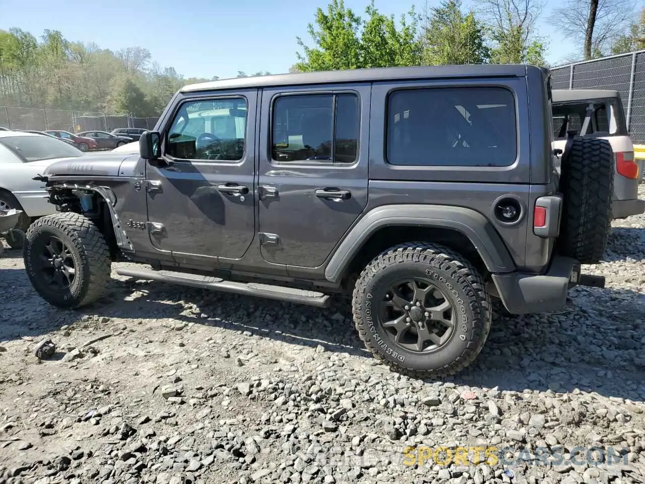 2 Фотография поврежденного автомобиля 1C4HJXDN0MW792927 JEEP WRANGLER 2021