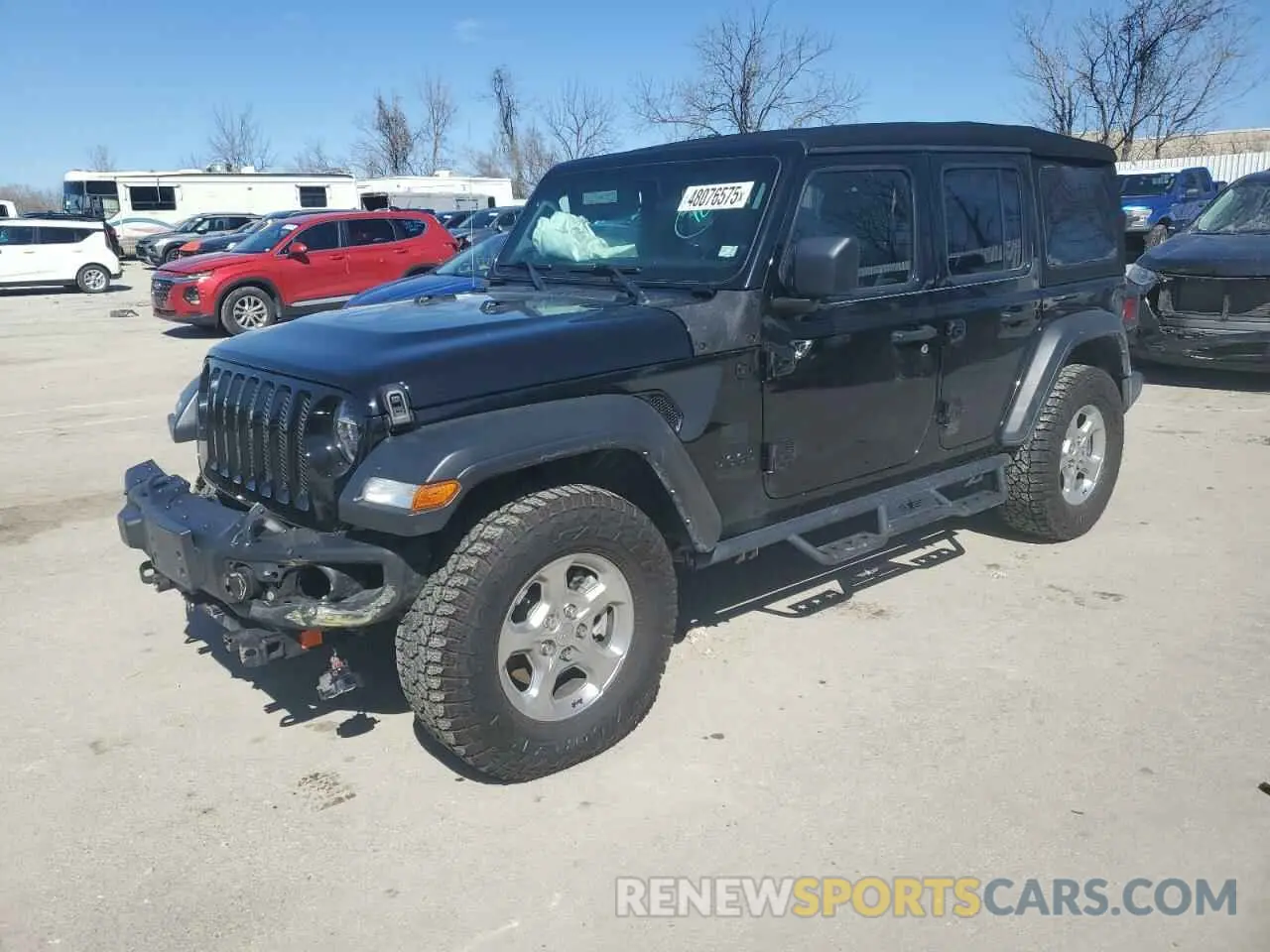 1 Photograph of a damaged car 1C4HJXDN3MW741406 JEEP WRANGLER 2021