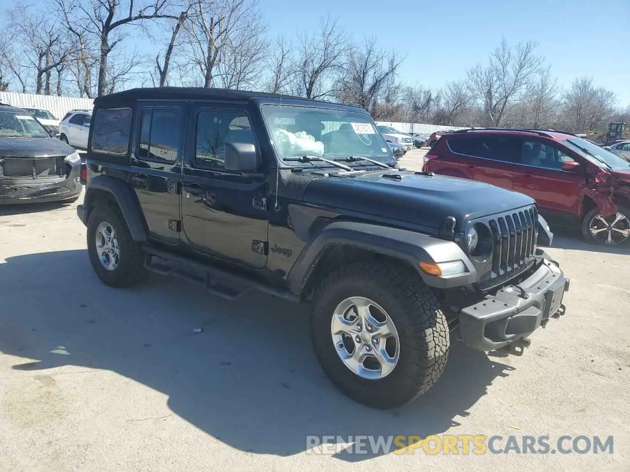 4 Photograph of a damaged car 1C4HJXDN3MW741406 JEEP WRANGLER 2021