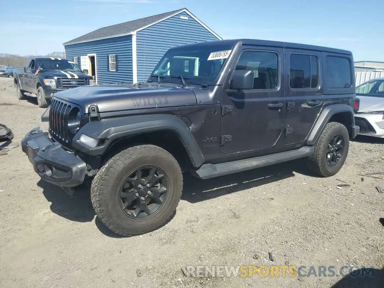 1 Photograph of a damaged car 1C4HJXDN3MW817464 JEEP WRANGLER 2021