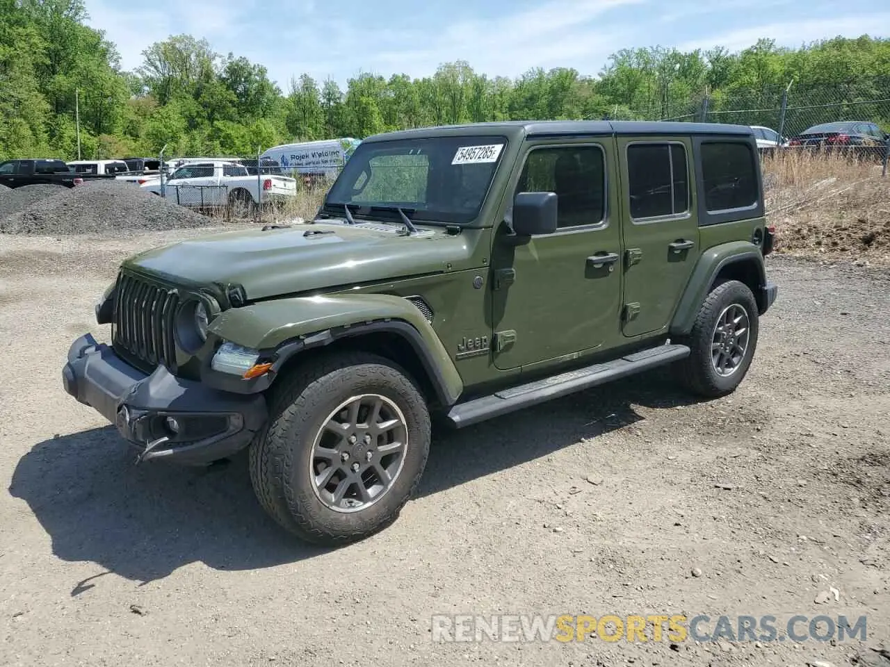 1 Photograph of a damaged car 1C4HJXDN5MW549694 JEEP WRANGLER 2021