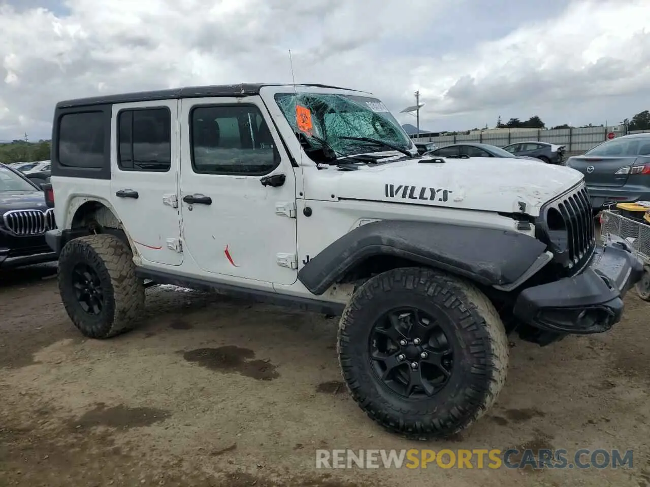 4 Фотография поврежденного автомобиля 1C4HJXDN5MW630551 JEEP WRANGLER 2021
