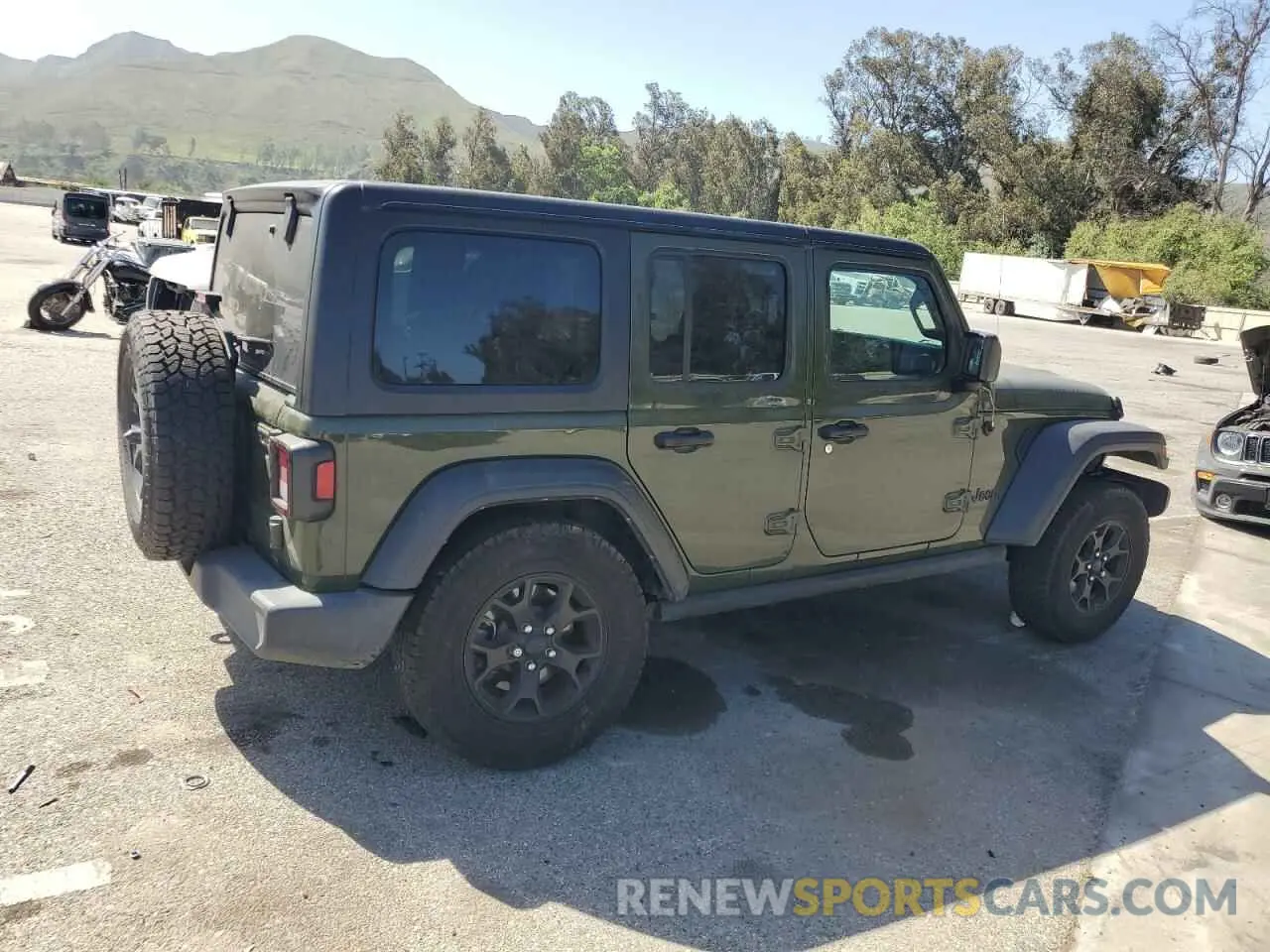 3 Photograph of a damaged car 1C4HJXDN5MW683606 JEEP WRANGLER 2021