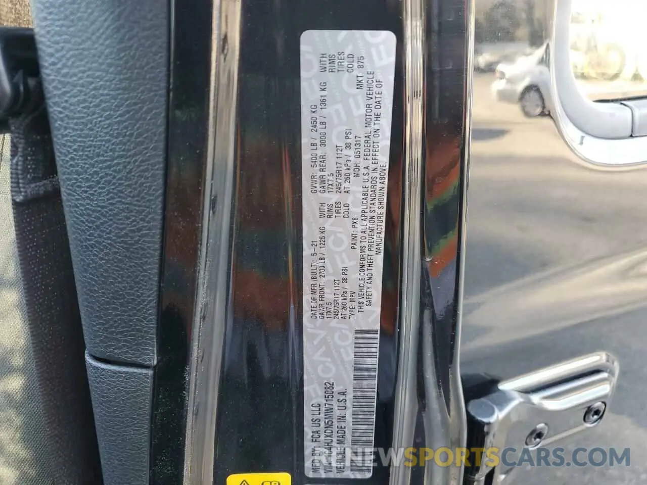 13 Фотография поврежденного автомобиля 1C4HJXDN5MW715082 JEEP WRANGLER 2021