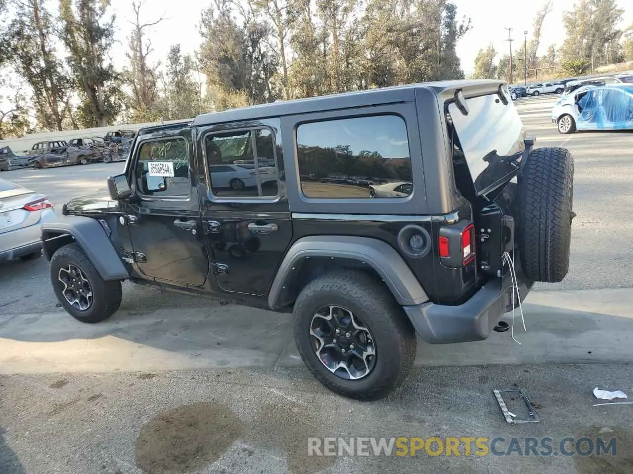 2 Фотография поврежденного автомобиля 1C4HJXDN5MW715082 JEEP WRANGLER 2021