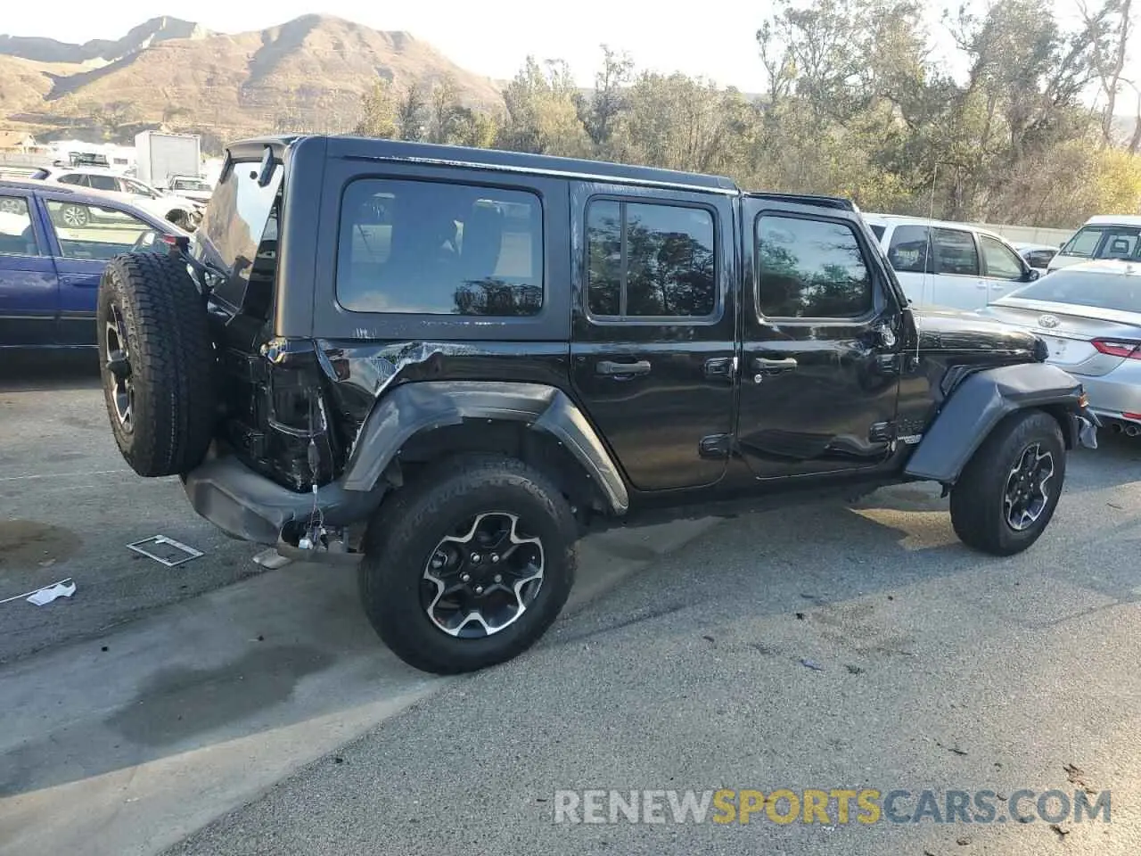 3 Фотография поврежденного автомобиля 1C4HJXDN5MW715082 JEEP WRANGLER 2021