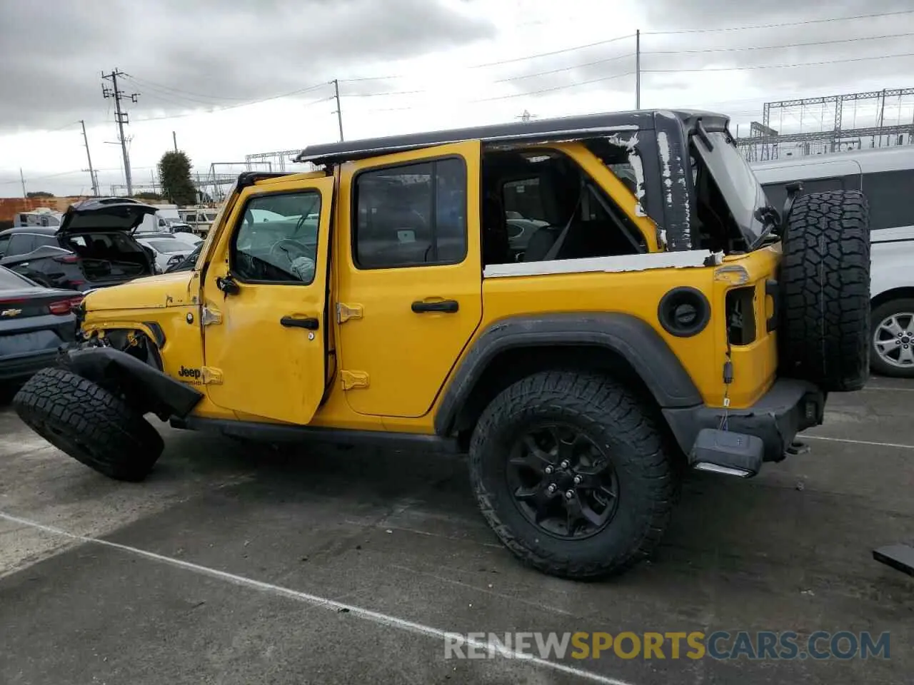 2 Фотография поврежденного автомобиля 1C4HJXDN7MW570675 JEEP WRANGLER 2021
