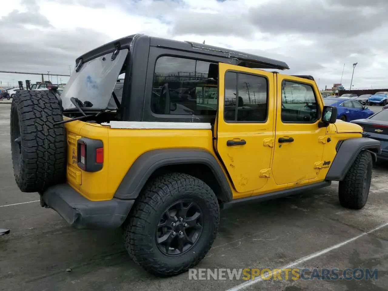 3 Фотография поврежденного автомобиля 1C4HJXDN7MW570675 JEEP WRANGLER 2021