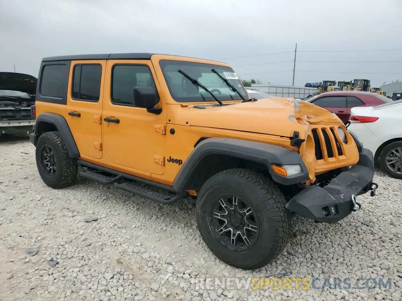 4 Photograph of a damaged car 1C4HJXDN7MW693733 JEEP WRANGLER 2021