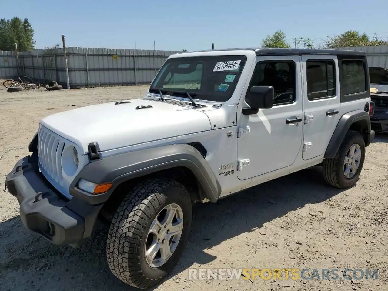 1 Photograph of a damaged car 1C4HJXDN8MW630768 JEEP WRANGLER 2021