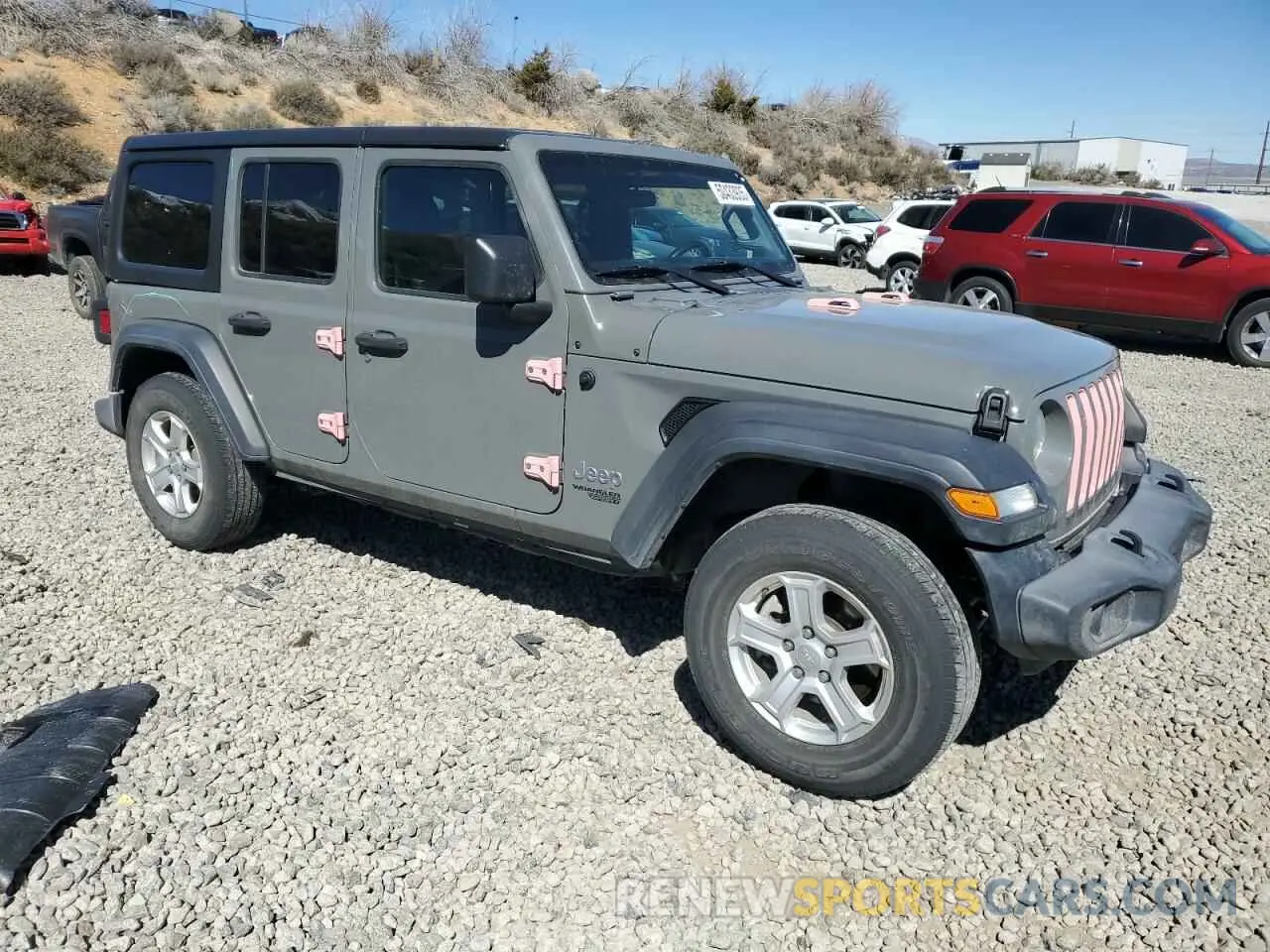 4 Photograph of a damaged car 1C4HJXDN8MW630849 JEEP WRANGLER 2021