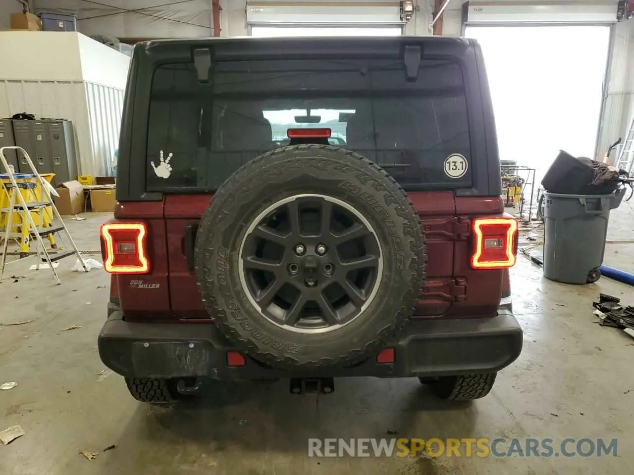 6 Photograph of a damaged car 1C4HJXDN9MW680787 JEEP WRANGLER 2021