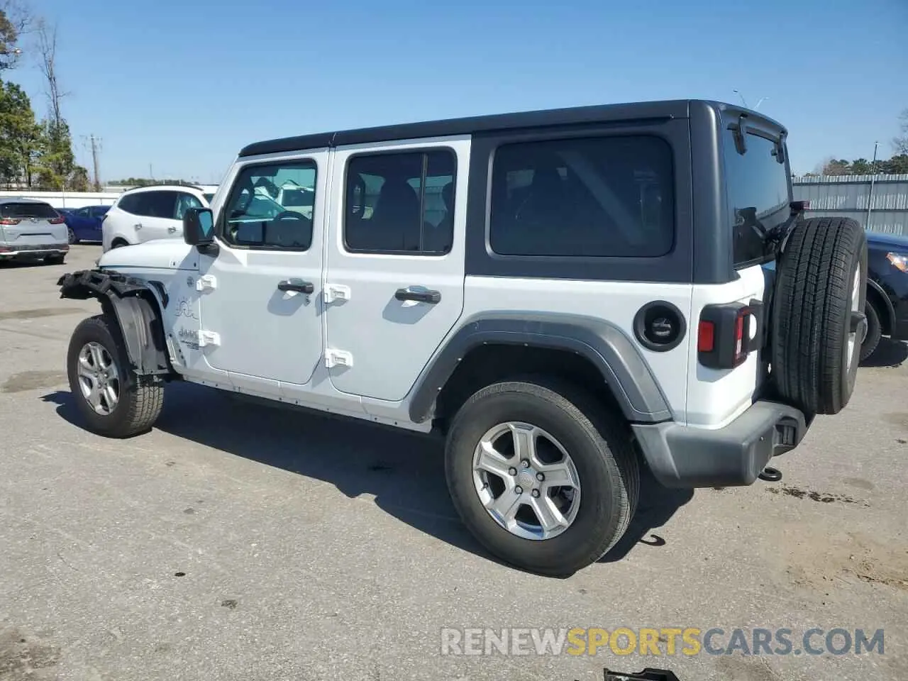 2 Photograph of a damaged car 1C4HJXDNXMW510101 JEEP WRANGLER 2021