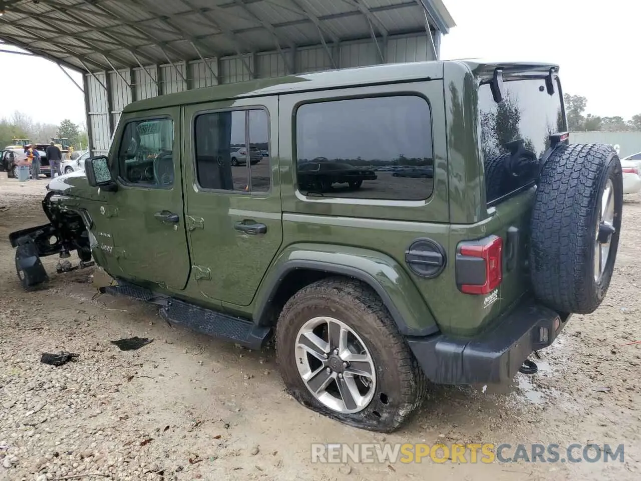 2 Photograph of a damaged car 1C4HJXEG0MW768062 JEEP WRANGLER 2021