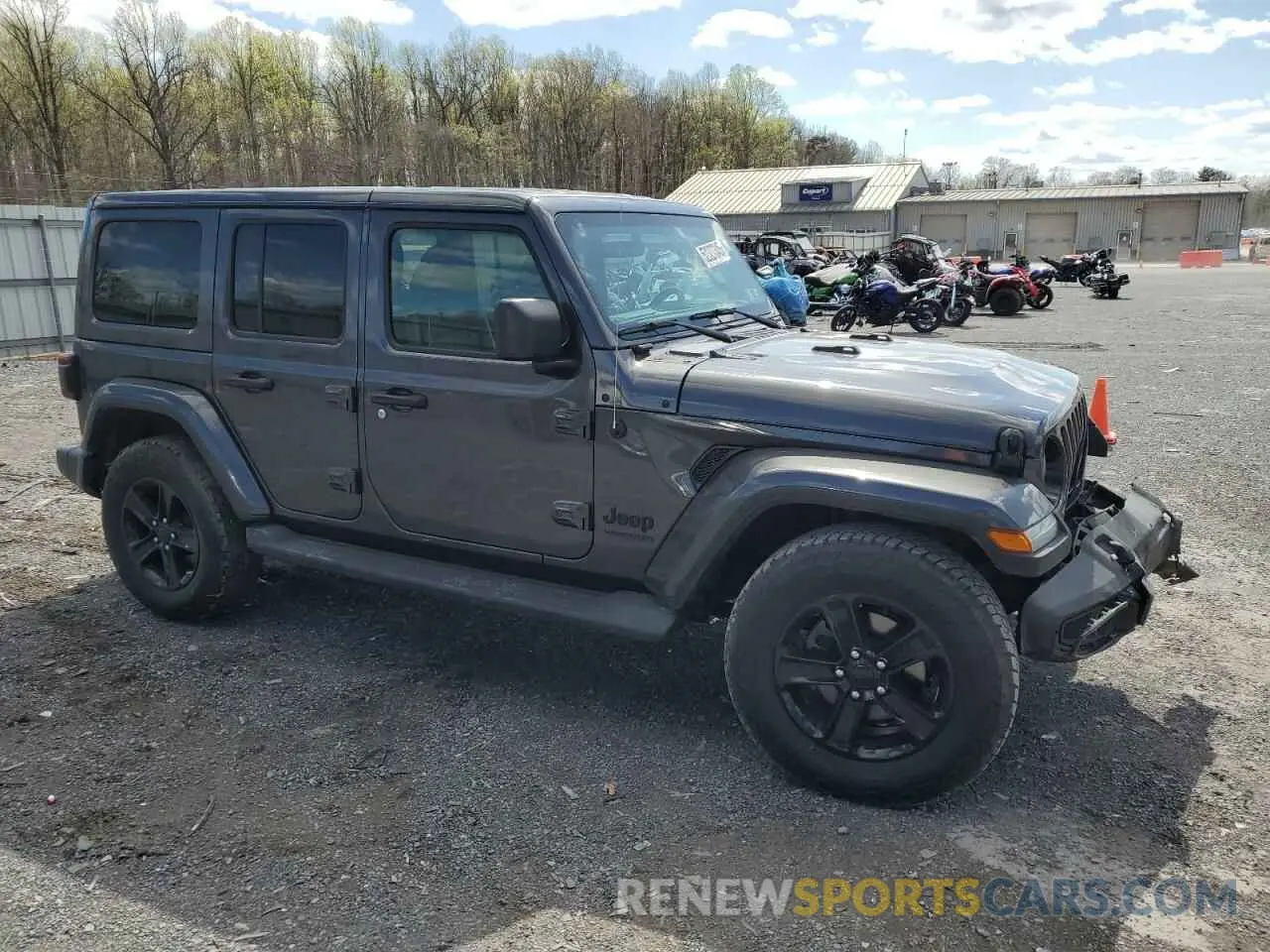 4 Photograph of a damaged car 1C4HJXEG7MW524022 JEEP WRANGLER 2021