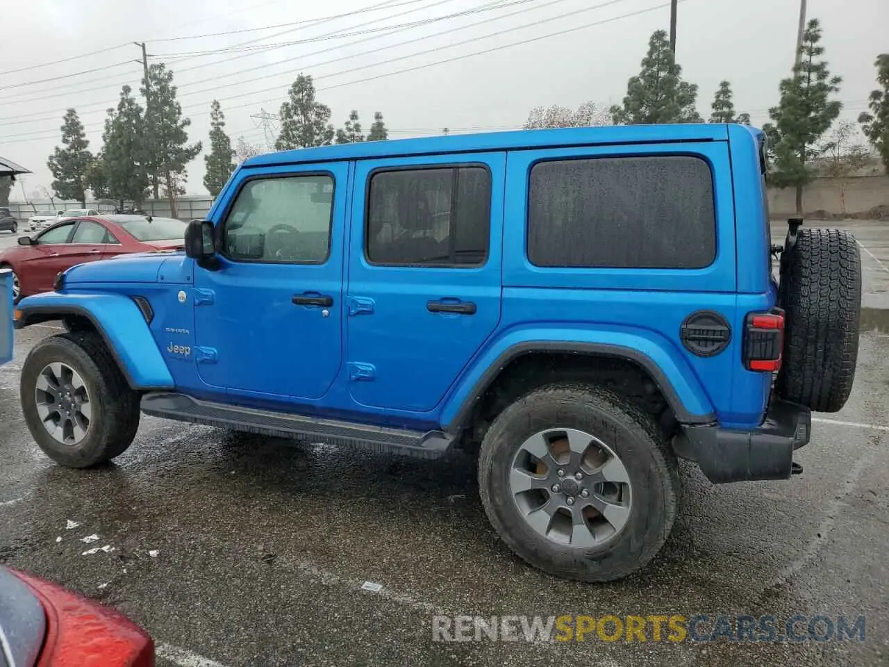 2 Photograph of a damaged car 1C4HJXEG7MW728612 JEEP WRANGLER 2021