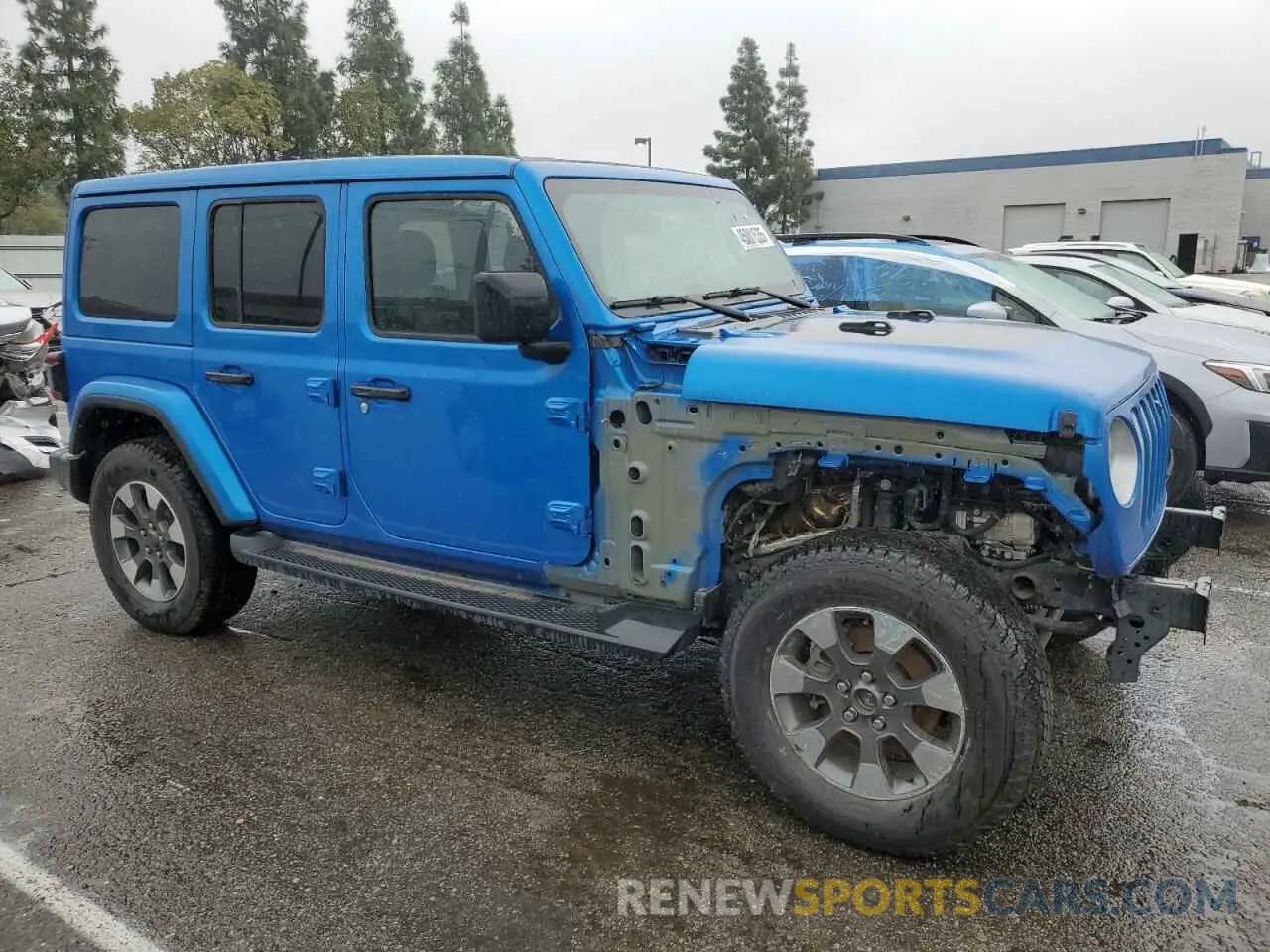 4 Photograph of a damaged car 1C4HJXEG7MW728612 JEEP WRANGLER 2021