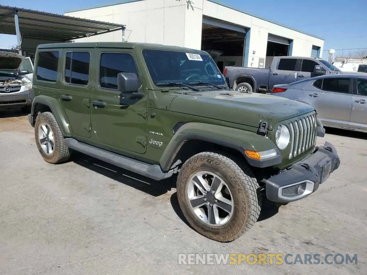 4 Photograph of a damaged car 1C4HJXEGXMW502581 JEEP WRANGLER 2021
