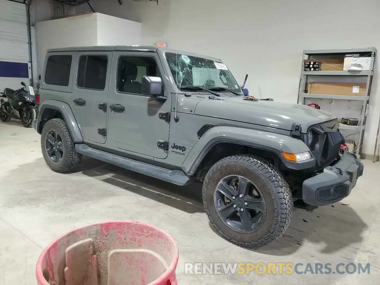 4 Photograph of a damaged car 1C4HJXEGXMW626799 JEEP WRANGLER 2021