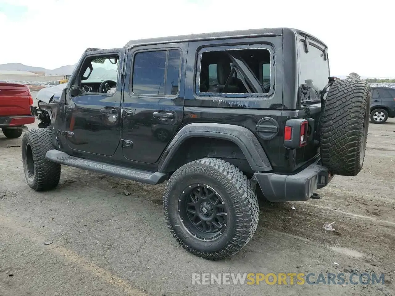 2 Photograph of a damaged car 1C4HJXEN0MW853661 JEEP WRANGLER 2021
