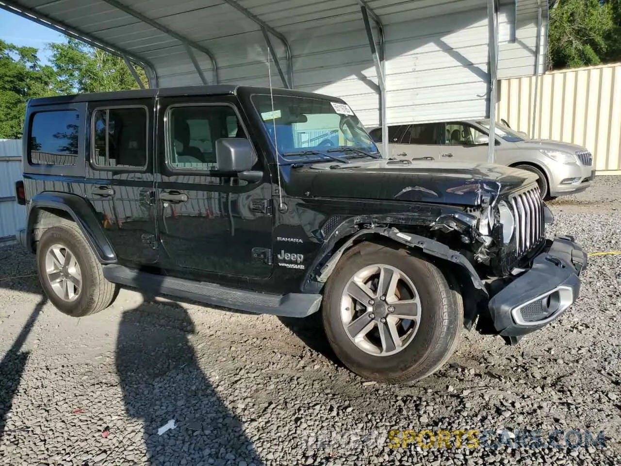 4 Фотография поврежденного автомобиля 1C4HJXEN3MW539731 JEEP WRANGLER 2021
