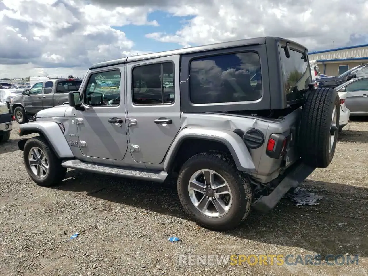 2 Photograph of a damaged car 1C4HJXEN3MW622284 JEEP WRANGLER 2021
